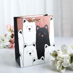 Цена за 11 шт. Пакет ламинированный "Котики", люкс, 10 х 18 х 23 см