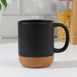 Кружка керамическая с пробковым дном Дед авторитет, 400 мл