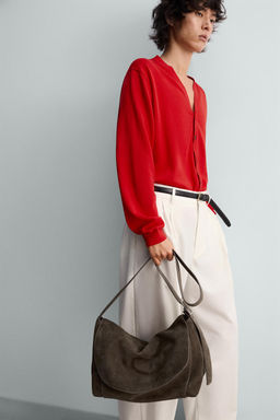 LIMITED EDITION LEATHER CROSSBODY BAG - Zara фото 7