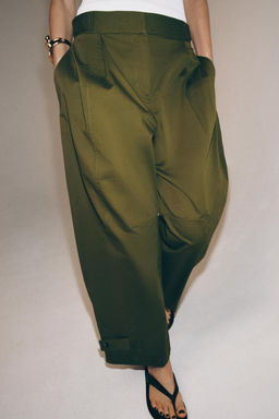 PANTAL?N CHINO TRABILLAS ZW COLLECTION / Oliva - Zara фото 2