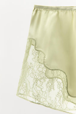 LACY SATIN SHORTS - Zara фото 8