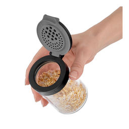 Набор баночек для специй Walmer Dual с двойной крышкой, 3 шт, 0.2 л, цвет черный  фото 4