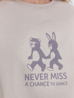 Комплект женский (футболка, шорты) серый с печатью - Mark formelle фото 6