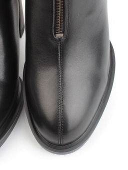 04-M3-L808 BLACK Ботильоны зимние женские (натуральная кожа, натуральный мех)