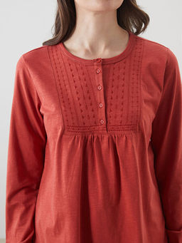 Bisiklet Yaka Nak??l? Bluz