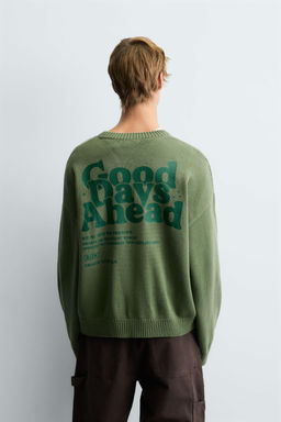 PRINTED BOXY FIT SWEATER - Zara фото 3
