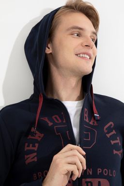 Кардиган U.S. Polo Assn мужской темно-синий хлопок