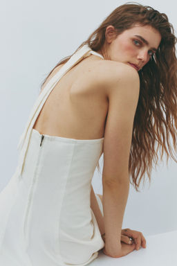 Vestido denim con escote halter - H&m фото 4