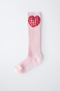 GINGHAM HEART SOCKS - Zara фото 5