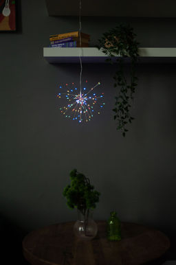 ULD-H3030-150/DTA/3AA/RC MULTI IP20 FIREWORKS Фигура светодиодная Фейерверк на батарейках 3AA (не в/к), 30х30см. Подвесная. 120 светодиодов. Разноцветный свет. Пульт ДУ (в/к). Провод прозрачный. TM Uniel