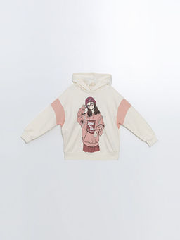 Kap??onlu K?z ?ocuk Sweatshirt