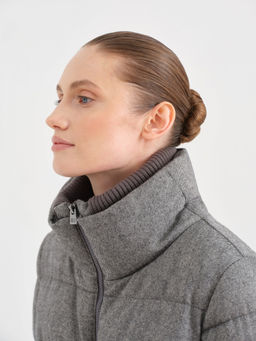 Conso/WDM 230569 - grey Пуховое пальто  фото 3