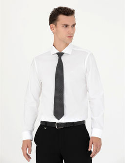 Beyaz Slim Fit Uzun Kollu G_mlek