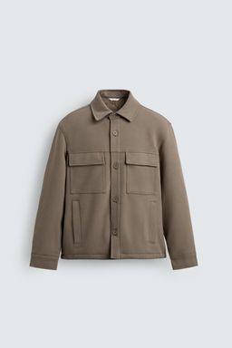 TEXTURED PADDED OVERSHIRT - Zara фото 7