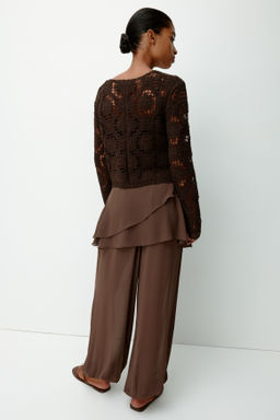 Pantal?n de gasa con falda superpuesta - H&m фото 5