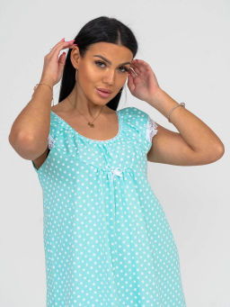 Ночная сорочка женская, цвет бирюзовый