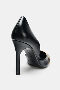 HIGH HEEL SHOES WITH METALLIC STRAP - Zara фото 6