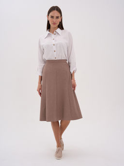 льняная юбка ЛЕН с ВИСКОЗОЙ - Трика фото 2