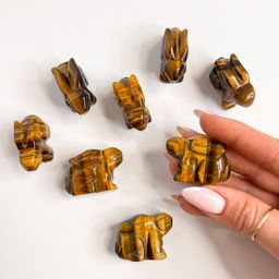 Кролик резной из Тигрового глаза