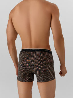 Цена за 2 штуки! Трусы боксеры мужские черные с узором - Mark formelle фото 4