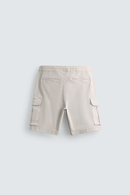 BERMUDA CARGO RELAXED FIT LAVADO / Hielo - Zara фото 8