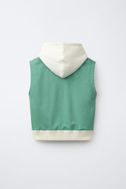 CHALECO CAPUCHA JOGGING / Verde - Zara фото 4