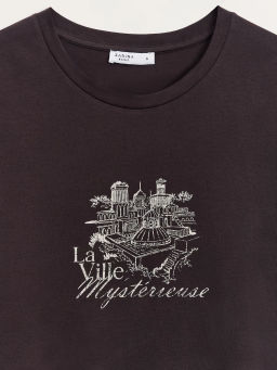 Футболка из хлопка с принтом ZR2605013422-27 / Zarina