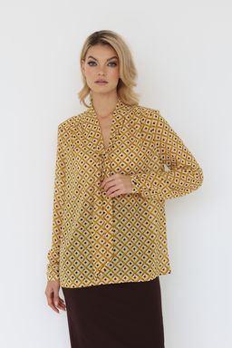 Блузка с галстуком-бантом - Looklikecat фото 2