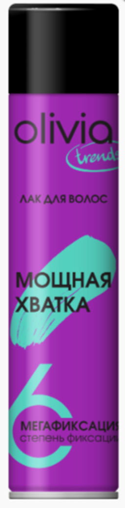 OLIVIA лак д/волос "Trends" 250мл "Мощная хватка" мегафиксация 6