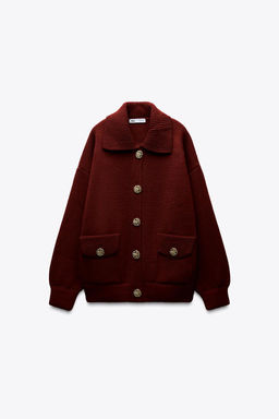 OVERSIZED KNIT CARDIGAN - Zara фото 5