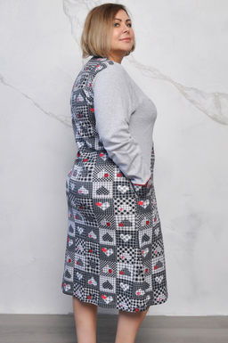 Арт. 9161 Туника с длинным рукавом 48-58 (6 шт) Цвет:ассорти - Калинка фото 2