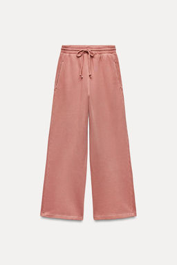 FADED WIDE-LEG TROUSERS - Zara фото 16