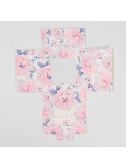 Цена за 5 шт. Коробка для шоколада, кондитерская упаковка, «Цветы», с окном, 10.2×1.4×10.2 см