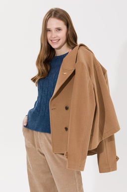 U. S. Polo Assn Женский синий свитер с круглым вырезом - U.s. polo assn фото 3