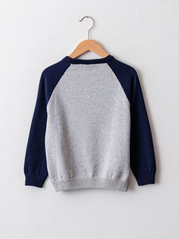 Bisiklet Yaka Spiderman Desenli ?ift Y?nl? Payetli Uzun Kollu Erkek ?ocuk ?nce Triko Kazak - Waikiki фото 2