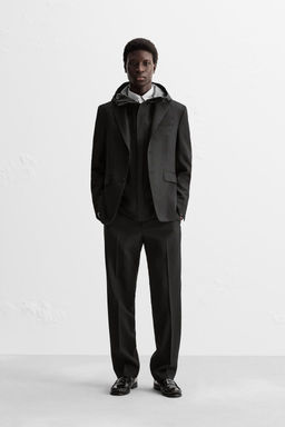 REGULAR FIT WOOL TROUSERS - Zara фото 10