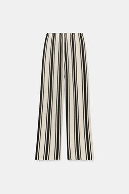 PANTAL?N R?STICO WIDE LEG / Crudo / Negro - Zara фото 7