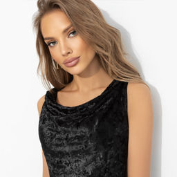 Платье со сборками, На первом плане (черное) - Charutti фото 3