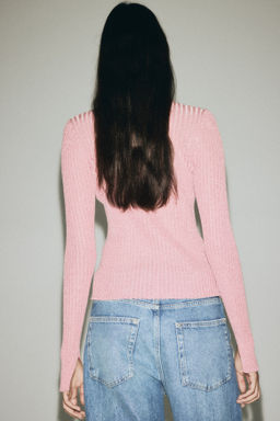 Top brillante con cuello perkins - H&m фото 5
