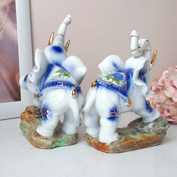 Статуэтки Слоны 2 штуки 17 см / W096 /уп 24/ - ГалеонТрейд фото 4