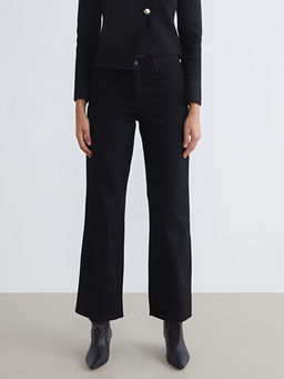 Wideleg Kad?n Jean Pantolon