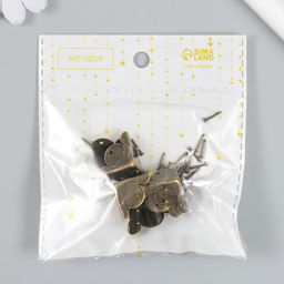 Уголок металл Треугольник набор 10 шт+гвозд. бронза 1,8х1,8 см - Арт узор фото 7