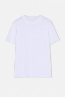 Gri- Ekru Oversize 2li Paket Basic %100 Pamuklu T-Shirt TMNSS24TS00038