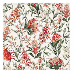 Набор салфеток сервировочных 4шт "Сардиния", р-р 42х42см, рогожка, хлопок "Премиум" 186г/м2, упаковка классическая 28х41см, "Домашняя мода" (Россия)