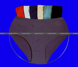 Цена за 12 шт. Трусы женские высокая посадка YI XIN DA большие размеры арт. 85673