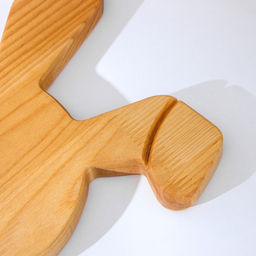 Пасхальный деревянный набор Adelica, подставка для яиц заяц 1 ячейка, сервировочная доска, термонаклейки 7 шт, берёза  фото 6