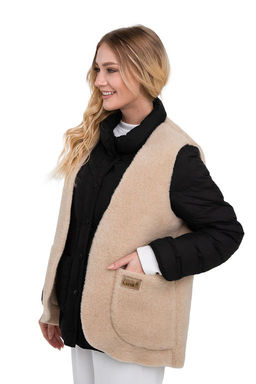 Жилет 3 в 1 (носи, как: домашний жилет / меховую подкладку / верхний слой одежды)