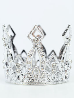 Корона для торта «Витая», цвет серебро