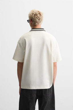 RETRO RUGBY TEXTURED POLO SHIRT - Zara фото 3