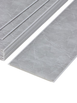 Цена за 12 шт. Стеновая панель ПВХ «Вулканический пепел», 2600×250 мм, цвет серый